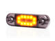 Światło pozycyjne pomarańczowe (przydymiane) 12/24V obrysowa boczna (12 x LED) W275.2 BLACK - zdjęcie 2