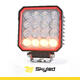 Lampa robocza ze światłem ostrzegawczym (R65) SKYLED RED LINE kwadratowa 36W,10-32V, 3420 Lm, IP67 (światło rozproszone) ADR - zdjęcie 2