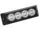 Lampa ostrzegawcza (stroboskop białe światło LED) 12/24V, IP67 - zdjęcie 2