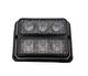 Lampa ostrzegawcza (stroboskop pomarańczowe światło LED) 2x3 LED 24V - zdjęcie 2