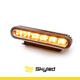Lampa ostrzegawcza SKYLED 30x142 mm (stroboskop pomarańczowe światło 6 LED) R10,R65, IP67 - zdjęcie 2