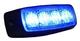 Lampa ostrzegawcza (stroboskop niebieskie światło LED) 12/24V,R65 IP67 - zdjęcie 2