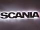Podświetlany napis SCANIA 24V ze stali nierdzewnej białe zimne światło - zdjęcie 2
