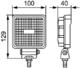 Lampa robocza LED ValueFit S800 12/24V, 800lm, 5 diod, prostokątna - zdjęcie 4