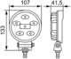 Lampa robocza LED ValueFit R900 12/24V, 900lm, 6 diod, okrągła - zdjęcie 3