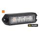 Lampa ostrzegawcza SKYLED 28x104,5 mm (stroboskop pomarańczowe światło 4 LED) R10, R65, SAE - zdjęcie 3