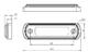 Lampa pozycyjna LED 12/24V obrysowa przednia (4 x biała dioda LED) W189 - zdjęcie 8
