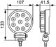 Lampa robocza LED ValueFit R1500 12/24V, 1500lm, 9 diod, okrągła - zdjęcie 4
