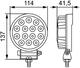 Lampa robocza LED ValueFit 12/24V, 2200lm, 14 diod, okrągła - zdjęcie 3