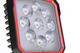Lampa robocza SKYLED RED LINE kwadratowa 27W, 9 LED, 9-32V, 2430 Lm, IP67/69K (światło rozproszone) ADR - zdjęcie 3