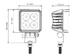 Lampa robocza SKYLED RED LINE kwadratowa 12W, 4 LED, 9-32V, 1080 Lm, IP67/69K (światło rozproszone) ADR - zdjęcie 4