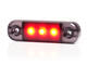 Światło pozycyjne czerwone (przydymiane) 12/24V obrysowa tylna (3 x LED) W275.1 BLACK - zdjęcie 5