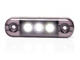 Światło pozycyjne białe (przydymiane) 12/24V obrysowa przednia (3 x LED) W275.1 BLACK - zdjęcie 3