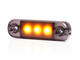 Światło pozycyjne pomarańczowe (przydymiane) 12/24V obrysowa boczna (3 x LED) W275.1 BLACK - zdjęcie 3