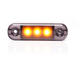 Światło pozycyjne pomarańczowe (przydymiane) 12/24V obrysowa boczna (3 x LED) W275.1 BLACK - zdjęcie 7