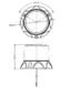 Światło ostrzegawcze (kogut) SKYLED 12-24V (3 śrubki, pomarańczowy klosz, R65) wys: 127 mm I śr: 165 mm - zdjęcie 3
