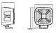 Lampa robocza SKYLED Astra 60F Gen2 9-30V, 60W, 6000 Lm, R10 (światło rozproszone) + światło pozycyjne białe/pomarańczowe/czerwone - zdjęcie 5