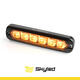 Elastyczna lampa ostrzegawcza SKYLED 117x27 mm (stroboskop - pomarańczowe światło 6 LED) R10, R65, SAE - zdjęcie 3