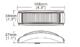 Lampa ostrzegawcza SKYLED SUPER WIDE 108x24 mm (stroboskop - pomarańczowe światło 4 LED) R10, R65, SAE - zdjęcie 11