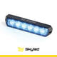 Lampa ostrzegawcza SKYLED 128x28 mm (stroboskop niebieskie światło 6 LED) - zdjęcie 2