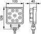 Lampa robocza LED ValueFit S1500 12/24V, 1500lm, 9 diod, prostokątna, nr kat. 1GA 357 103-012 - zdjęcie 4