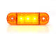 Światło pozycyjne pomarańczowe 12/24V obrysowa boczna (3 x LED) W97.1 - zdjęcie 4