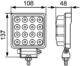 Lampa robocza LED ValueFit S2500 12/24V, 2500lm, 16 diod, prostokątna, nr lat. 1GA 357 106-022 - zdjęcie 4