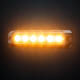 Lampa ostrzegawcza Strands (stroboskop pomarańczowe światło LED) 6 LED 24V - zdjęcie 2
