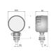 Lampa robocza WESEM CRC4L 2000 lm 12/24V 20W (światło rozproszone) biała obudowa/mleczne szkło - zdjęcie 6