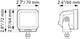 Zestaw dwóch lamp roboczych LED Hella Black Magic 12/24V 2,7