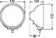 Reflektor Hella Luminator Compact Chrom (białe szkło, bez pozycji, Ref.37,5), nr kat. 1F3 009 094-031 - zdjęcie 4