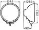 Reflektor Hella Luminator Metal Celis Chrom (białe szkło, z pozycją LED, Ref.17,5), nr kat. 1F8 007 560-211 - zdjęcie 4