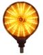 Lampa obrysowa LED ucho pod lusterko (Mysie Uszy)  pomarańczowo-czerwona - zdjęcie 3