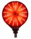 Lampa obrysowa LED ucho pod lusterko (Mysie Uszy)  pomarańczowo-czerwona - zdjęcie 4