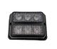 Lampa ostrzegawcza (stroboskop pomarańczowe światło LED) 2x3 LED 24V - zdjęcie 2