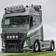 Osłona przeciwsłoneczna TruckKing VOLVO FH4/FH5, z zestawem montażowym, wycięcia na 2 obrysy, głębokość 29 cm - zdjęcie 2