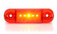 Światło pozycyjne czerwone 12/24V obrysowa tylna (5 x LED) W97.2 - zdjęcie 3