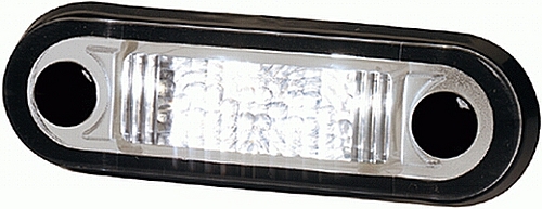 Światło obrysowe LED (białe, 79x26mm, z przewodem 0.5m), nr kat. 2PF 959 590-207 - zdjęcie 1