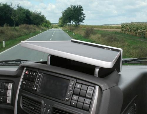 Półka na zawiasie do pojazdów o szerokości 2500mm Iveco S-Way, Stralis HI-WAY (2012-) (kolor - black/aluminium), nr kat. 2650IV-17U12 - zdjęcie 1
