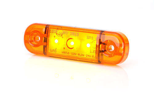 Światło pozycyjne pomarańczowe 12/24V obrysowa boczna (3 x LED) W97.1, nr kat. 13.708.2 - zdjęcie 1