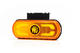 Lampa obrysowa LED  z projektorem - pomarańczowe światło  12-24V W240, nr kat 13.1598.2 - zdjęcie 3