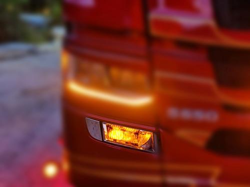 Dodatkowe pomarańczowe światła pozycyjne LED do reflektorów przeciwmgłowych Scania R/S 2016-2022, nr kat. 13240878AM - zdjęcie 1