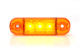 Światło pozycyjne pomarańczowe 12/24V obrysowa boczna (3 x LED) W97.1, nr kat. 13.708.2 - zdjęcie 4