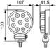 Lampa robocza LED ValueFit R1500 12/24V, 1500lm, 9 diod, okrągła, nr kat. 1G0 357 101-012 - zdjęcie 4