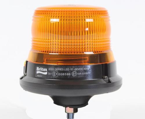 Światło ostrzegawcze LED (kogut) na śrubę centralną, 10-30V,R65 pomarańczowy klosz, nr kat. B321.00.LDV - zdjęcie 1