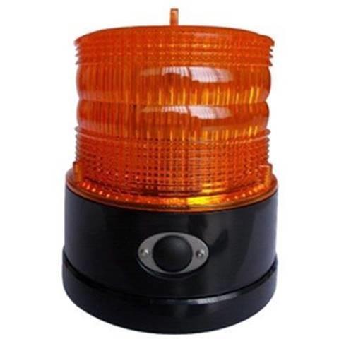 Światło ostrzegawcze LED (kogut) na magnes, zasilane na baterie, pomarańczowy klosz, nr kat. B364.00.BAT - zdjęcie 1