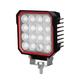 Lampa robocza SKYLED kwadratowa czerwona ramka 16 LED, 10-32V, 48W, 4320 Lm, IP67/69K (światło rozproszone), nr kat. 13SL50172 - zdjęcie 2