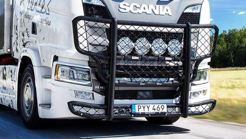 Osłona czołowa Highway Scania R/S 2016- (malowana proszkowo na czarmo/ryflowana), nr.kat A24-271 - zdjęcie 1