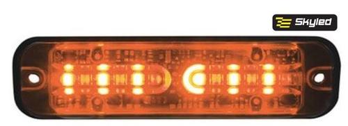 Lampa ostrzegawcza LED 12/24V pomarańczowa Mega Thin 120 mm R65- 26 wariantów świecenia, nr kat. 13SL123701 - zdjęcie 1