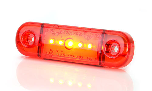 Światło pozycyjne czerwone 12/24V obrysowa tylna (5 x LED) W97.2, nr kat. 13.712.2 - zdjęcie 1